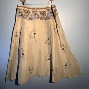 ISDA & CO Silk/Linen Skirt Sz 4
